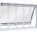 Ver imagem 3 de Janela de Aço Maxim-ar 60x100cm com Grade Mosaico Facilita Lucasa