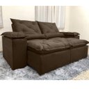 Ver imagem 5 de Sofa Reclinavel Retratil Fofinho P/ Assistir Series 2,30m Cor:Marrom