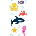 Ver imagem 2 de Adesivo Decorativo de Parede - Box - Oceano Infantil