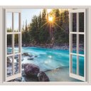 Ver imagem 2 de Adesivo Decorativo de Parede - Janela - Floresta 1