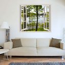 Ver imagem 1 de Adesivo Decorativo de Parede - Janela - Floresta 2