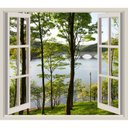 Ver imagem 2 de Adesivo Decorativo de Parede - Janela - Floresta 2