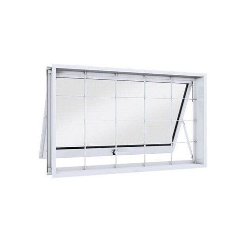 Janela Maxim-Ar Aço 60x100x12cm 1 Folha com Grade Vidro Mini Boreal Facilita Lucasa