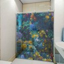 Ver imagem 1 de Adesivo Decorativo Para Box e Vidro 3D - Fundo do Mar 13