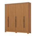 Ver imagem 4 de Guarda Roupa Roupeiro Casal Leonard B368 Briz 6 Portas 2 Gavetas Cinamomo Henn