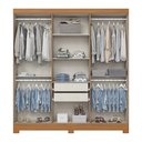 Ver imagem 3 de Guarda Roupa Roupeiro Casal Leonard B368 Briz 6 Portas 2 Gavetas Cinamomo Henn