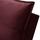 Ver imagem 4 de Sofá Retrátil Reclinável para Sala 3 Lugares 210cm Niels F04 Veludo Vermelho - Lyam Decor