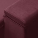 Ver imagem 3 de Sofá Retrátil Reclinável para Sala 3 Lugares 210cm Niels F04 Veludo Vermelho - Lyam Decor