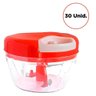 Kit c/30 Trituradores Alho Manual 500Ml Legume Vermelho - 3