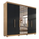 Ver mais imagens de Guarda Roupa Casal Valencia 6 Pts 6gav C/ Esp com Pés Teka/onix