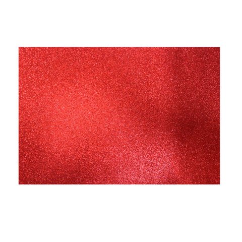Placa Eva Glitter Silverfestas 5 Folhas 40x60/2mm Vermelho