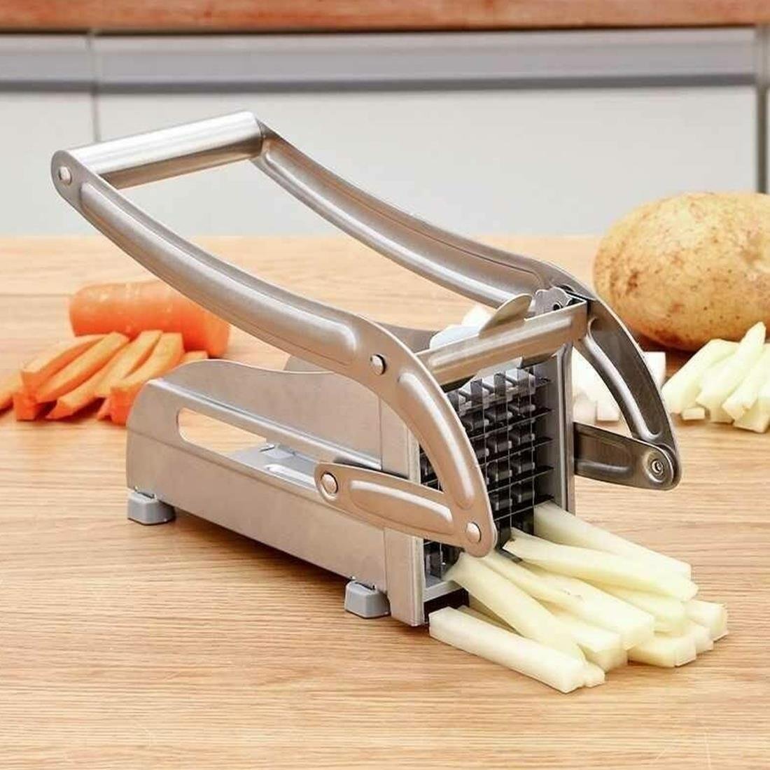 Picador Cortador de Batatas Palito Legumes Verduras Aço Inox - 6