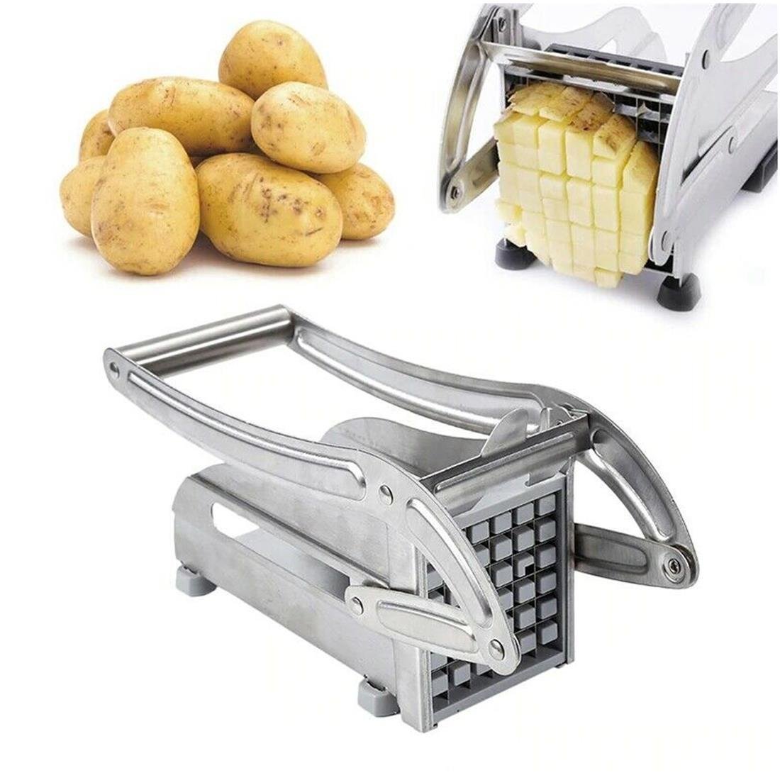 Picador Cortador de Batatas Palito Legumes Verduras Aço Inox - 5