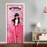 Adesivo Decorativo de Porta - Miraculous - Marinette 1 - P 70x210 cm - 1