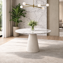 Ver imagem 4 de Mesa Redonda Cone 70cm Mármore Espírito Santo - Base Marfim