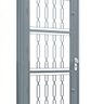 Porta de Aço com Postigo e Grade Mosaico Natural Lucasa Premium 215 x 90cm - 5