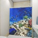 Ver imagem 1 de Adesivo Decorativo Para Box e Vidro 3D - Fundo do Mar 8
