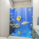 Ver imagem 1 de Adesivo Decorativo Para Box e Vidro 3D - Fundo do Mar 9
