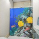Ver imagem 1 de Adesivo Decorativo Para Box e Vidro 3D - Fundo do Mar 11
