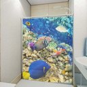 Ver imagem 1 de Adesivo Decorativo Para Box e Vidro 3D - Fundo do Mar 12