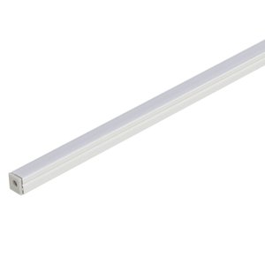 Perfil de Sobrepor Baby 100x1x1cm Alumínio Branco - Gaya 1266 Perfil Baby Sobrepor Branco 8mm - 1 Me