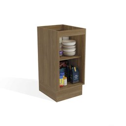 Balcão de Cozinha Botanic 40cm 01 Porta M621 Kappesberg Nogueira/verde Oliva - 2