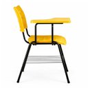 Ver imagem 4 de Cadeira Universitária Plástica Prancheta Plástica - Cor Amarelo - 54010