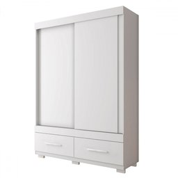 Guarda-roupa Solteiro Sereno 2 Portas 2 Gavetas Branco - Caemmun - 2