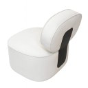 Ver imagem 3 de Poltrona Giratória com Encosto Curvo e Base Estofada Capri – Exclusiva Bouclé Off White