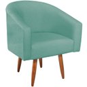 Ver imagem 5 de Poltrona Decorativa Jade Design Moderno Sala de Estar Quarto Escritório Confortável Luxo Pés Palito 