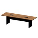 Ver imagem 2 de Mesa Reunião Escritório 3,00m X 1,10m 08 Pessoas com 2 Caixas para Tomadas e Tampo Bipartido 100%