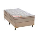 Ver imagem 1 de Cama Box Solteiro: Colchão Molas Castor Pocket Revolution Híbrido + Base CRC Suede Clean(88x188)