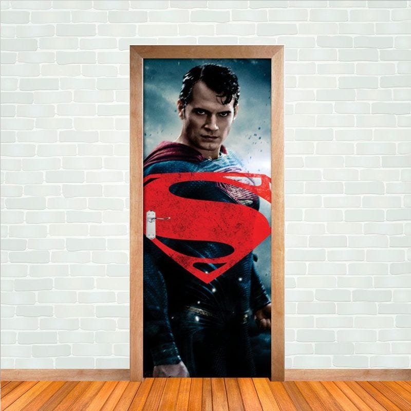 BATMAN IN SUPERMAN SHIELD Vinyl Decal Car Sticker Wall Truck - Foto 11