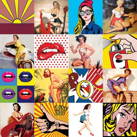 Adesivo Decorativo de Azulejo - Retrô - M15x15cm