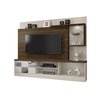 Estante Home Para Tv Até 65 Polegadas 1 Porta Com Espelho Dinamarca Plus Mavaular Off White/Canion S - 1