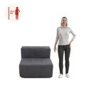 Ver imagem 4 de Sofá Modular Central 1 Lugar 84cm Kappesberg Boucle Titanio