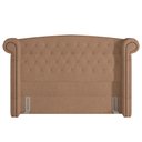 Ver imagem 3 de Cabeceira Cama Box Queen 160 cm P05 Sofia Bouclê Bege - Lyam Decor