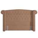 Ver imagem 3 de Cabeceira Cama Box Queen 160 Cm Sofia Bouclê Bege - Lyam Decor