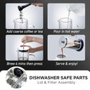 Ver imagem 7 de Elite Gourmet Fp1223x French Press Elétrica 1l Borosilicato Branco