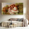 Quadro Duas Meninas Lendo Pierre Auguste Renoir:60x40 cm/BORDA INFINITA - 6