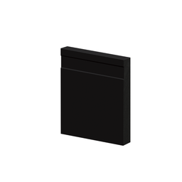 Guarnição Poliestireno 10cm Frisado Preto 41010 Arquitech - 1