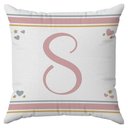 Ver imagem 2 de Kit 3 Capas Almofadas Arco-Iris Nome 45x45 Id Decor:Letra S