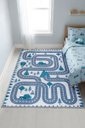 Ver imagem 1 de Tapete Quarto Infantil 1,00x1,50 Antiderrapante Domani Pista