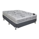 Ver imagem 1 de Cama Box Casal: Colchão Molas Ensacadas Castor Pocket Super Luxo Látex SLX + Base CRC Suede Cinza(13