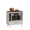 Ver imagem 1 de Balcão Para Cooktop Slim 80 1 Gaveta Branco UV - FdECOR