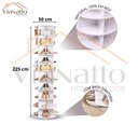 Ver imagem 2 de Sapateira Rotativa Giratória Mdf 10 Andares Branca