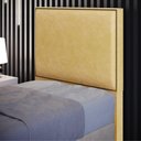 Ver imagem 2 de Cabeceira Box Solteiro com Tachas 100 Cm Vicenza L02 Couríssimo Casco Fendi - Lyam Decor