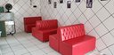 Ver imagem 2 de Poltrona Sofa Booth 110cm Capitone a Mão Vermelho Sku18