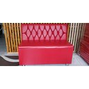 Ver imagem 3 de Poltrona Sofa Booth 110cm Capitone a Mão Vermelho Sku18