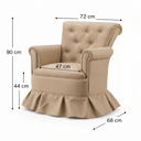 Ver imagem 3 de Poltrona Amamentação Quarto Bebê Confortável Descanso Sala Leitura Suede